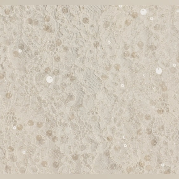 Windsor Elegant White Sequin Dress With Bow - Picture 5 of 5